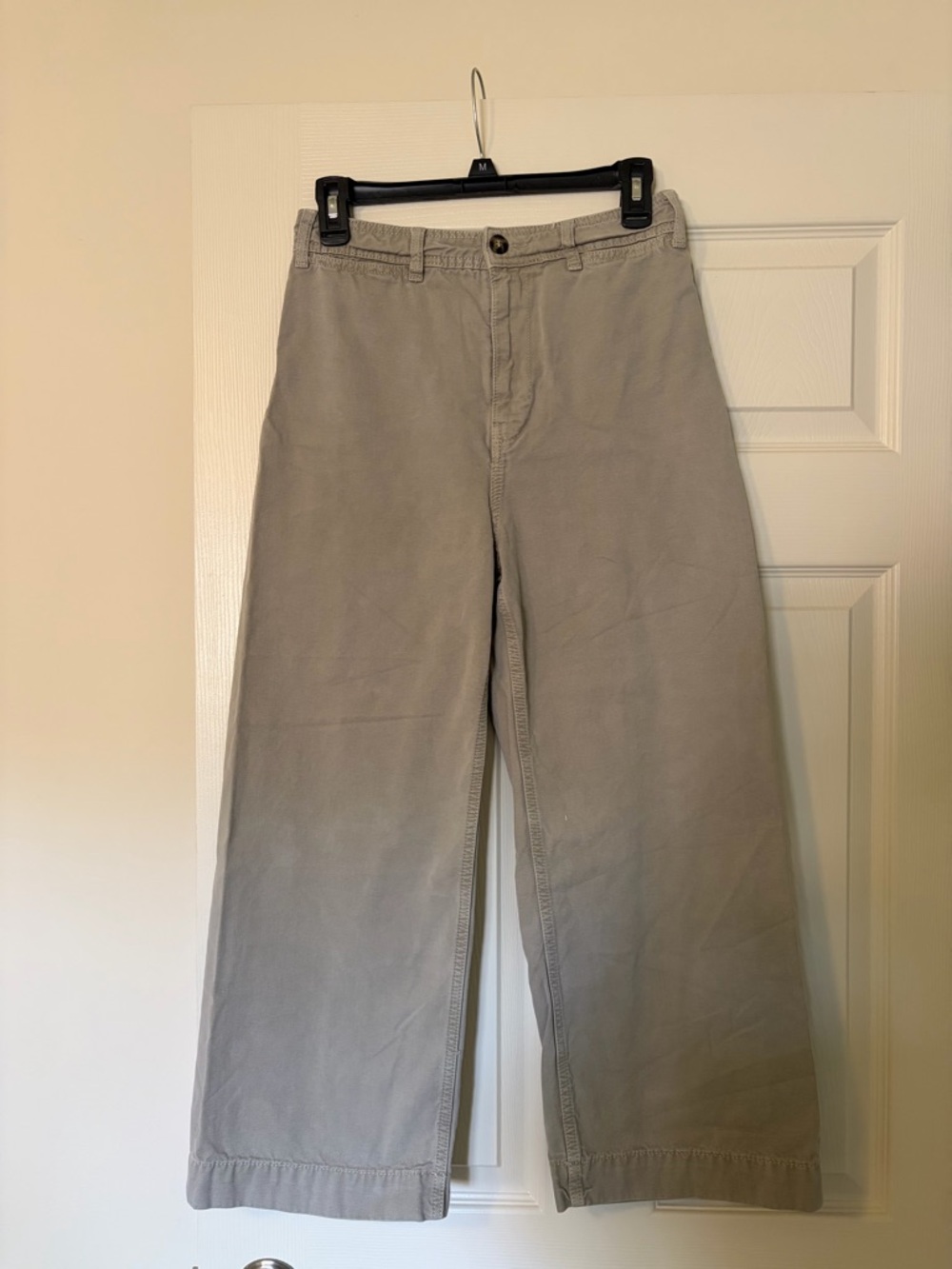 We The Free Wide-Leg Chinos in Light Gray